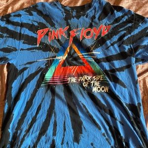 Mens Large Tye Dye Pink Floyd T Shirt